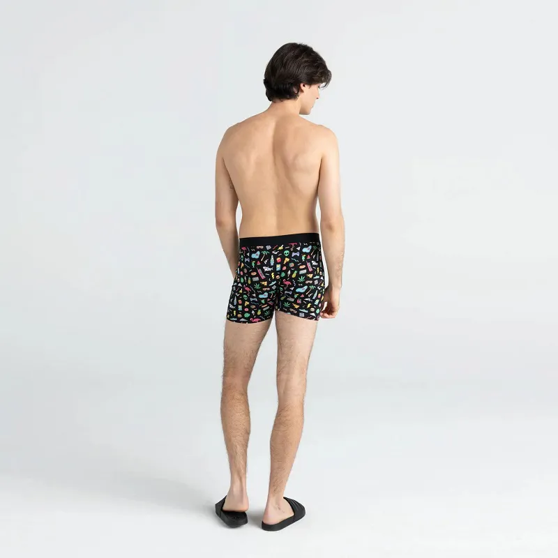 Saxx Mens Daytripper Boxer Brief Funbits Black-3